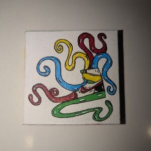 Colorful Abstract Sneaker Canvas Art